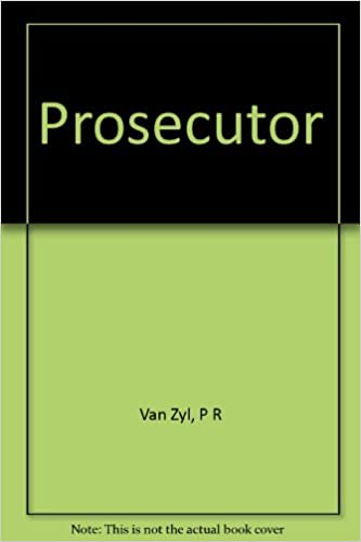 The Prosecutor a novel hardcover w/jacket  by P.R.vanZyl   1974