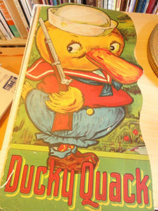 Antique Ducky Quack Animal Cut Out Series Book  Rare   1918