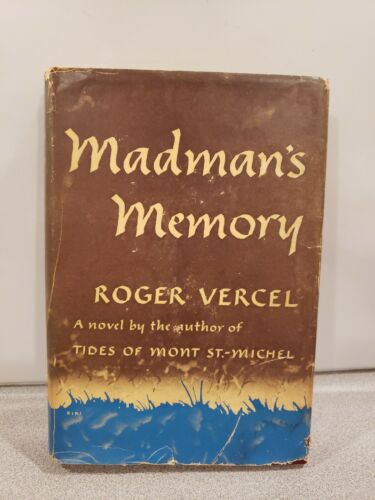 Madman's Memory a novel by Roger Vercel hardcover w/jacket 1947